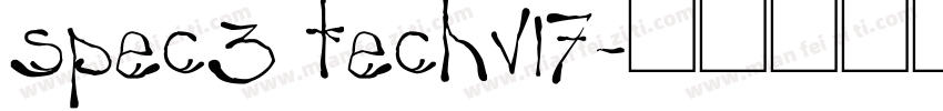 spec3 techv17字体转换